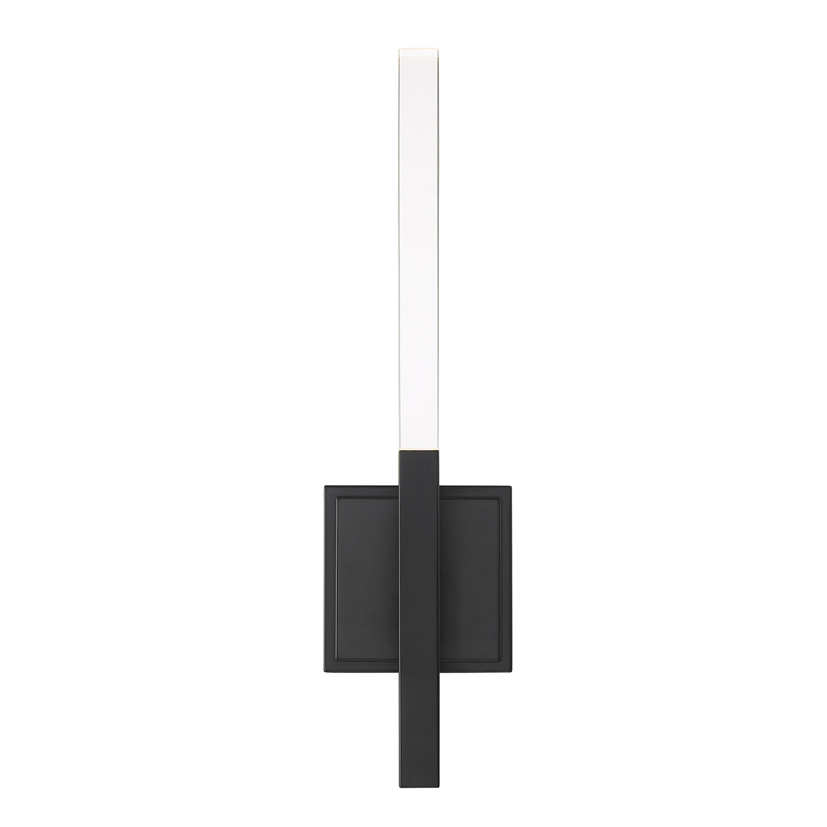 Eurofase Lighting Benicio 18" 1-Light Dimmable Integrated LED Matte Black Wall Sconce With Clear Glass Shades