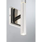 Eurofase Lighting Benicio 18" 1-Light Dimmable Integrated LED Polished Nickel Wall Sconce With Clear Glass Shades