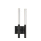 Eurofase Lighting Benicio 18" 2-Light Dimmable Integrated LED Matte Black Wall Sconce With Clear Glass Shades