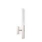 Eurofase Lighting Benicio 18" 2-Light Dimmable Integrated LED Polished Nickel Wall Sconce With Clear Glass Shades