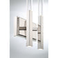 Eurofase Lighting Benicio 18" 2-Light Dimmable Integrated LED Polished Nickel Wall Sconce With Clear Glass Shades