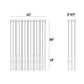 Eurofase Lighting Benicio 42" 18-Light Dimmable Integrated LED Gold-Black Mix Linear Chandelier With Clear Glass Shades