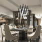 Eurofase Lighting Benicio 42" 18-Light Dimmable Integrated LED Matte Black Linear Chandelier With Clear Glass Shades