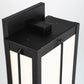 Eurofase Lighting Bensa 11" Large Dimmable Integrated LED Black Outdoor Wall Sconce With Opal White Glass Shade