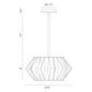 Eurofase Lighting Bevelo 16" 3-Light Dimmable Incandescent Black Pendant Light & Semi-Flush Mount Light Convertible