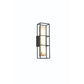 Eurofase Lighting Blakley 16" 1-Light Integrated LED Alabaster Shade Matte Black Metal Outdoor Wall Sconce