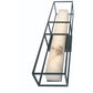 Eurofase Lighting Blakley 24" 1-Light Integrated LED Alabaster Shade Matte Black Metal Outdoor Wall Sconce