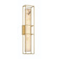 Eurofase Lighting Blakley 24" 1-Light Integrated LED Alabaster Shade Matte Gold Metal Outdoor Wall Sconce