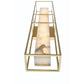 Eurofase Lighting Blakley 24" 1-Light Integrated LED Alabaster Shade Matte Gold Metal Outdoor Wall Sconce