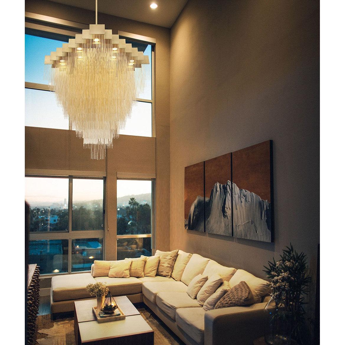 Eurofase Lighting Bloomfield 47" 22Light Dimmable Integrated LED Meta