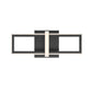 Eurofase Lighting Bordo 16" 1-Light Integrated LED White Acrylic Shade Matte Black Steel Aluminum Wall Sconce