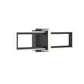 Eurofase Lighting Bordo 24" 1-Light Integrated LED White Acrylic Shade Matte Black Steel Aluminum Wall Sconce
