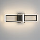 Eurofase Lighting Bordo 24" 1-Light Integrated LED White Acrylic Shade Matte Black Steel Aluminum Wall Sconce