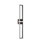 Eurofase Lighting Bordo 36" 1-Light Integrated LED White Acrylic Shade Matte Black Steel Aluminum Wall Sconce