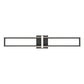 Eurofase Lighting Bordo 36" 1-Light Integrated LED White Acrylic Shade Matte Black Steel Aluminum Wall Sconce