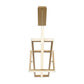 Eurofase Lighting Bordo 38" Dimmable Integrated LED Metal Linear Satin Gold Chandelier With White Acrylic Shade