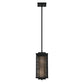 Eurofase Lighting Brama 6" Black/ Gold Dimmable Integrated LED Pendant Light With Metal Mesh Shade