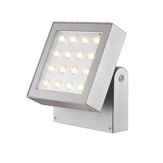 Eurofase Lighting Bravo 6" Dimmable Integrated LED Metal Marine Gray Outdoor Wall Sconce With Frost Pc Shade