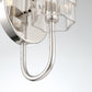 Eurofase Lighting Brook 11" Chrome Wall Sconce With Clear Glass Shade