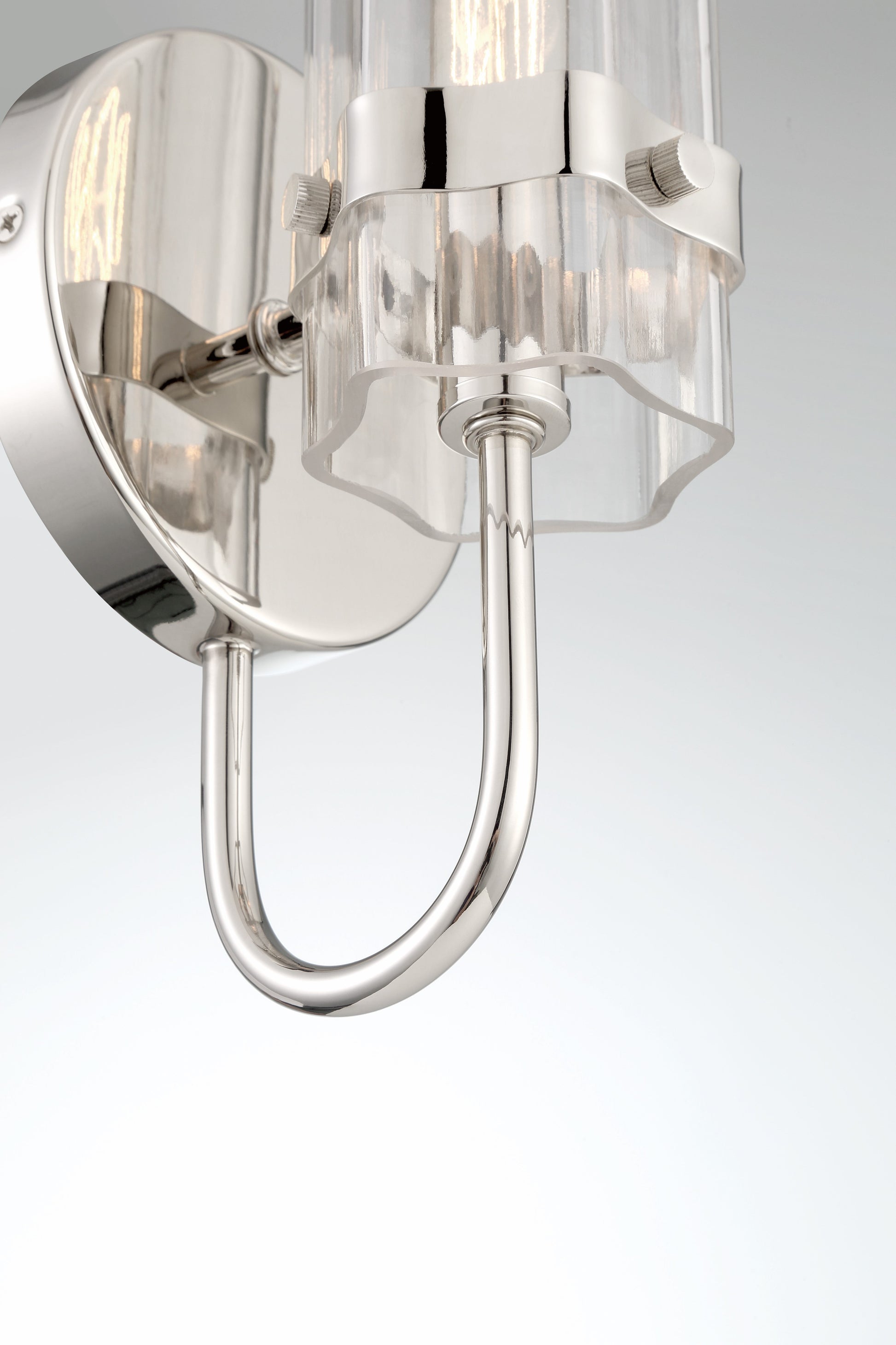 Eurofase Lighting Brook 11" Chrome Wall Sconce With Clear Glass Shade