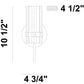 Eurofase Lighting Brook 11" Gold Wall Sconce With Clear Glass Shade