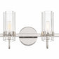 Eurofase Lighting Brook 31" 4-Light Chrome Vanity Light With Clear Glass Shades