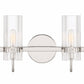 Eurofase Lighting Brook 31" 4-Light Chrome Vanity Light With Clear Glass Shades