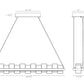 Eurofase Lighting Bruco 35" Dimmable Integrated LED Matte Black Chandelier With Clear Glass Shades
