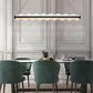 Eurofase Lighting Bruco 45" Dimmable Integrated LED Matte Black Chandelier With Clear Glass Shades