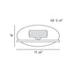 Eurofase Lighting Buca 12" Chrome Wall Sconce With Clear Crystal Glass Shade
