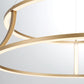 Eurofase Lighting Cadoux 20" Small Round Dimmable Integrated LED Coffee Gold Chandelier