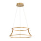 Eurofase Lighting Cadoux 20" Small Round Dimmable Integrated LED Coffee Gold Chandelier