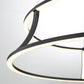 Eurofase Lighting Cadoux 20" Small Round Dimmable Integrated LED Matte Black Chandelier