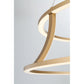 Eurofase Lighting Cadoux 30" Large Round Dimmable Integrated LED Coffee Gold Chandelier