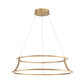 Eurofase Lighting Cadoux 30" Large Round Dimmable Integrated LED Coffee Gold Chandelier