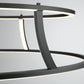 Eurofase Lighting Cadoux 30" Large Round Dimmable Integrated LED Matte Black Chandelier