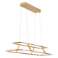 Eurofase Lighting Cadoux 44" Linear Dimmable Integrated LED Coffee Gold Chandelier