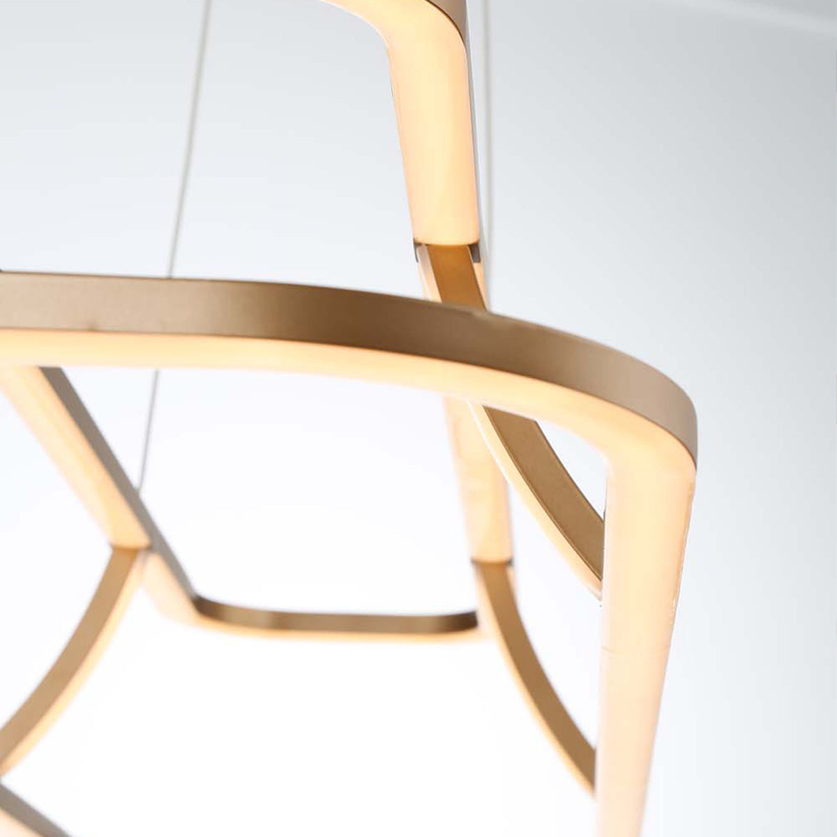 Eurofase Lighting Cadoux 44" Linear Dimmable Integrated LED Coffee Gold Chandelier