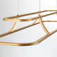Eurofase Lighting Cadoux 44" Linear Dimmable Integrated LED Coffee Gold Chandelier