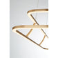 Eurofase Lighting Cadoux 44" Linear Dimmable Integrated LED Coffee Gold Chandelier