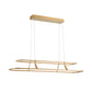 Eurofase Lighting Cadoux 44" Linear Dimmable Integrated LED Coffee Gold Chandelier