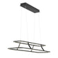 Eurofase Lighting Cadoux 44" Linear Dimmable Integrated LED Matte Black Chandelier
