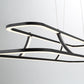 Eurofase Lighting Cadoux 44" Linear Dimmable Integrated LED Matte Black Chandelier