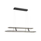 Eurofase Lighting Cadoux 44" Linear Dimmable Integrated LED Matte Black Chandelier