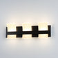 Eurofase Lighting Cambridge 21" 3-Light Dimmable Matte Black Integrated LED Bath Bar With Frosted Acrylic Shades