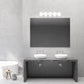 Eurofase Lighting Cambridge 36" 5-Light Dimmable Chrome Integrated LED Bath Bar With Frosted Acrylic Shades