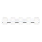 Eurofase Lighting Cambridge 36" 5-Light Dimmable Chrome Integrated LED Bath Bar With Frosted Acrylic Shades