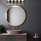 Eurofase Lighting Cambridge 36" 5-Light Dimmable Matte Black Integrated LED Bath Bar With Frosted Acrylic Shades