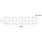 Eurofase Lighting Cambridge 36" 5-Light Dimmable Matte Black Integrated LED Bath Bar With Frosted Acrylic Shades