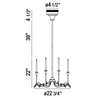 Eurofase Lighting Candela 23" 9-light Round Dimmable Halogen Bulb Chrome Chandelier With Candle Style Lights